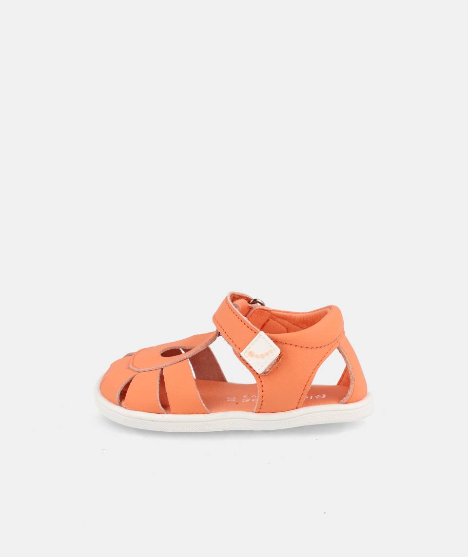 Barfußsandale INDIA von Blandito’s – Kinderledersandale in Orange