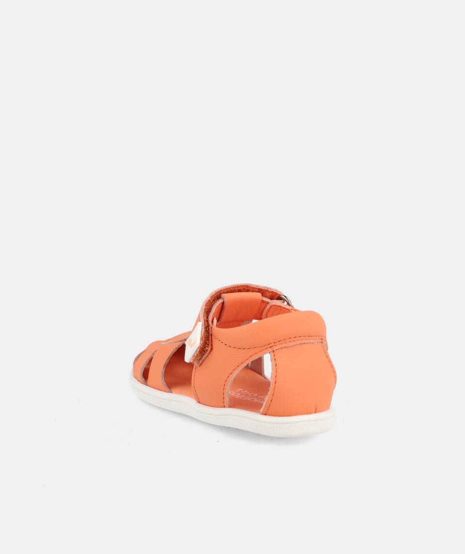 Barfußsandale INDIA von Blandito’s – Kinderledersandale in Orange