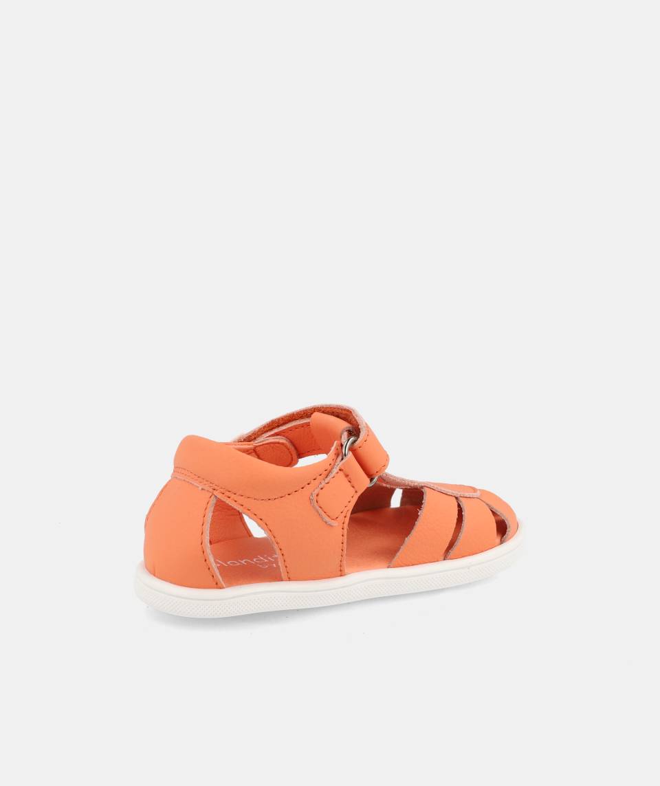 Barfußsandale INDIA von Blandito’s – Kinderledersandale in Orange