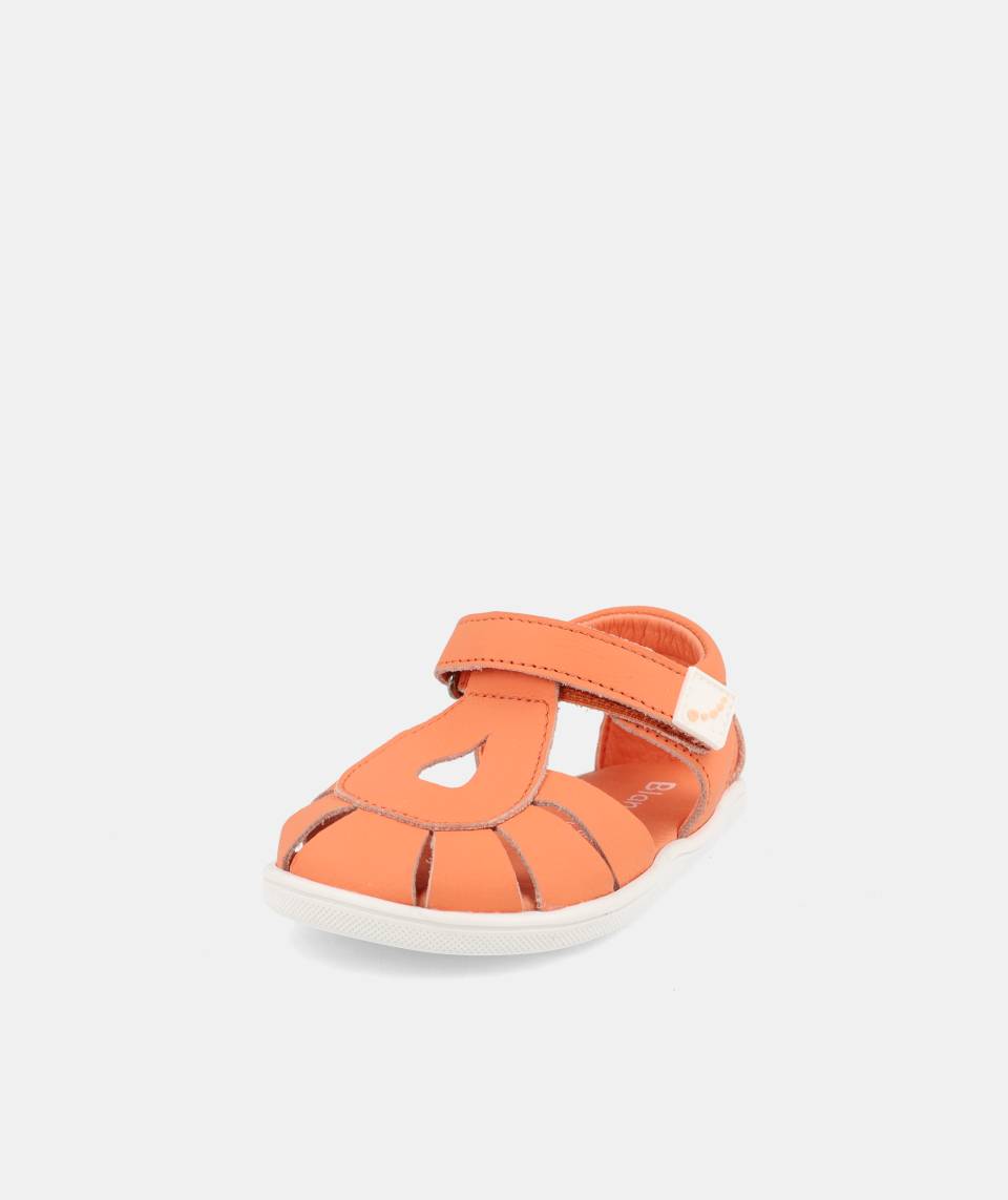 Barfußsandale INDIA von Blandito’s – Kinderledersandale in Orange